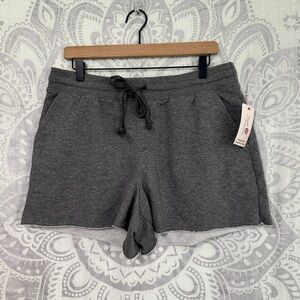 Nwt Secret Treasures Sleepwear Long Lounge Sweat Shorts Elastic Waist Grey L